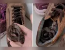 Cobra é encontrada “dormindo” e enrolada dentro de sapato