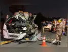 Colisão envolvendo ônibus de universitários deixa cinco mortos na BR-153