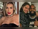 Andressa Urach é vista aos beijos com Nego Di e a esposa dele em boate