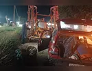 Batida entre Gol e trator deixa idoso ferido na rodovia BR-376