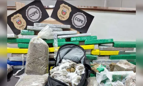 PCPR apreende 327 quilos de maconha gourmet em duas cidades do Estado
