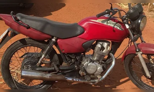 Moto furtada é recuperada pela PM em milharal às margens da PR-218