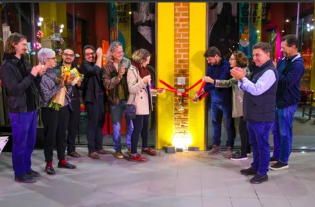 A inauguração reuniu parte da população