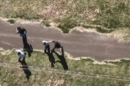 A polícia usou drones térmicos para localizar o suspeito.