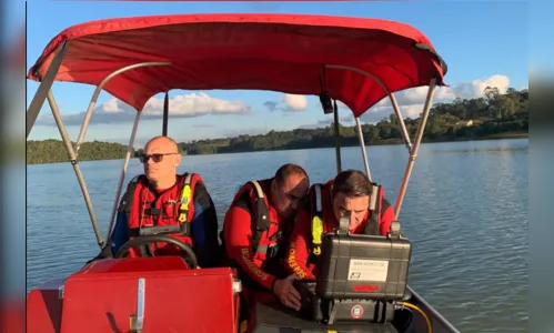 Sonar ajuda Corpo de Bombeiros do Paraná em buscas subaquáticas