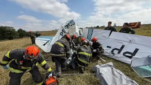 Acidente foi atendido pelos bombeiros e Samu