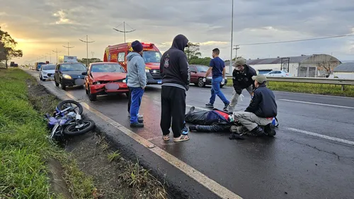 Acidente ocorre em frente ao Nacional Gás