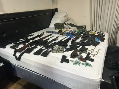 Armas apreendidas pela PF