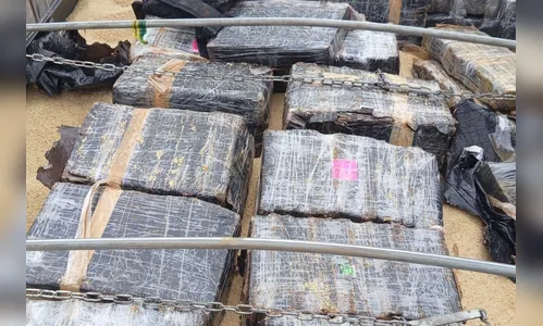 PMPR intercepta 1 tonelada de maconha em caminhão de arroz em Rolândia