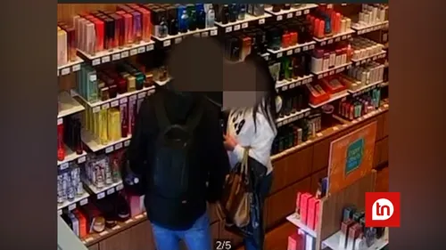 Casal foi filmado furtando perfumes em loja de Apucarana