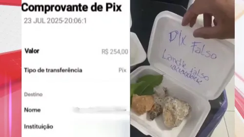 Comprovante falso encaminhado ao dono da lanchonete