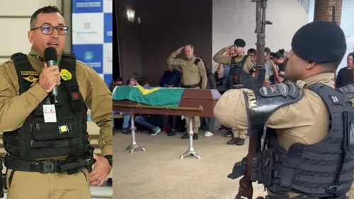 Diante de muita comoção foi realizada na tarde desta quarta-feira (23) no Crematório Jardim das Oliveiras, a cerimônia de despedida do corpo do policial.