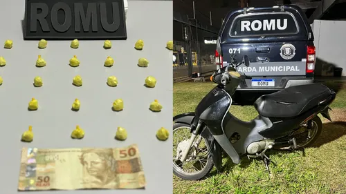 Droga e dinheiro foram apreendidos