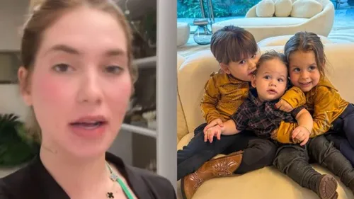 Ela comentou que prefere ter a casa com os filhos fazendo confusão e barulho