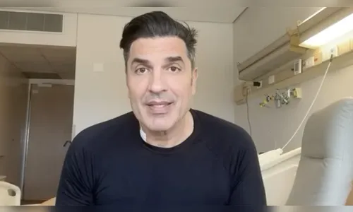 Edu Guedes faz primeira aparição no hospital após cirurgia