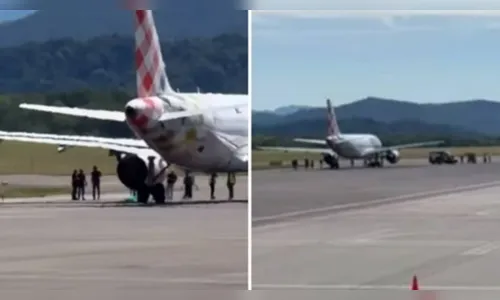 Homem é sugado por turbina de avião após invadir pista