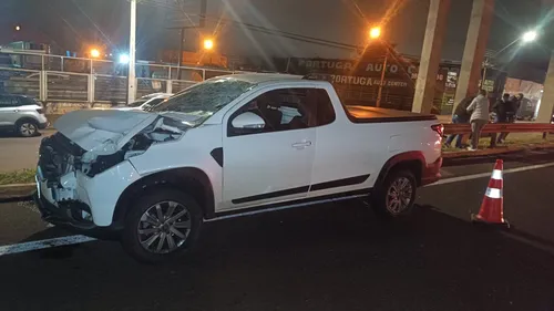 Fiat Strada atropelou pedestre