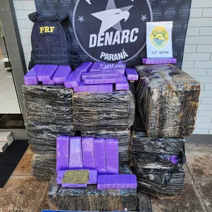 Foram apreendidos 468,8 quilos de maconha