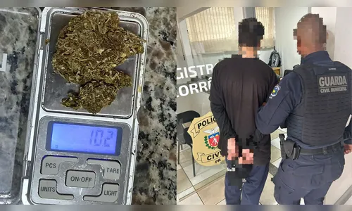 Homem é preso com drogas pela Guarda Civil Municipal em Apucarana
