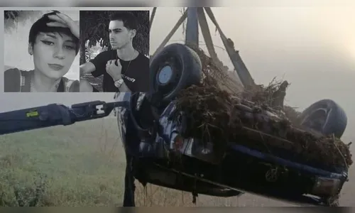 Casal de jovens morre afogado após carro cair em rio na BR-101