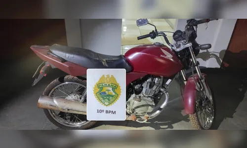 Motocicleta furtada há um mês no Parque da Raposa é recuperada pela PM