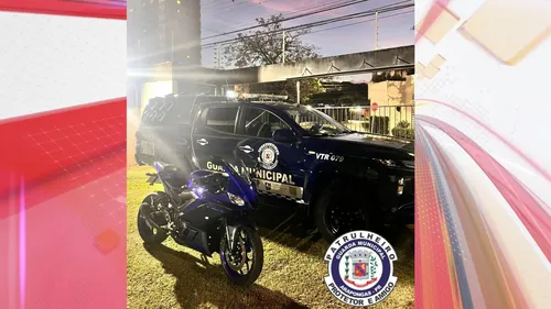 Motocicleta furtada é recuperada pela GM no centro de Arapongas