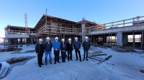 Na visita, eles conheceram as obras do Centro Empresarial Acia