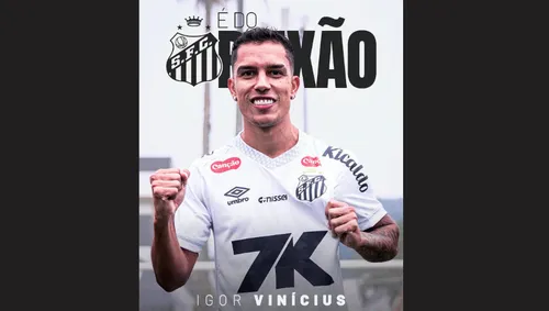 Novo reforço do Santos, Igor Vinícius é apresentado oficialmente pelo clube