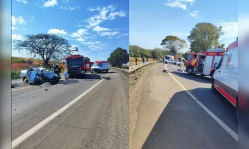 Duas pessoas morrem e uma fica ferida em colisão frontal no Paraná