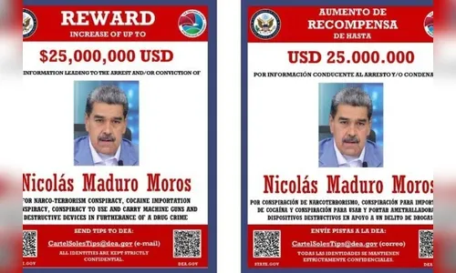 EUA oferecem US$ 25 milhões por informações sobre Nicolás Maduro