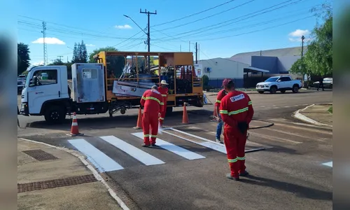 Com recursos do Estado, sinalização viária é concluída em 8 cidades