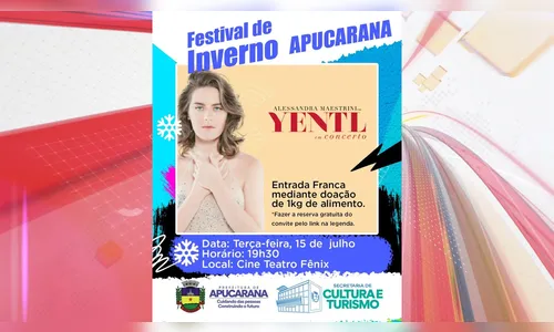 Espetáculo com Alessandra Maestrini, a Bozena, chega a Apucarana