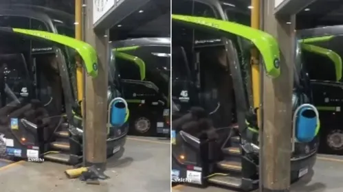 Ônibus atropelou homem na rodoviária de Maringá