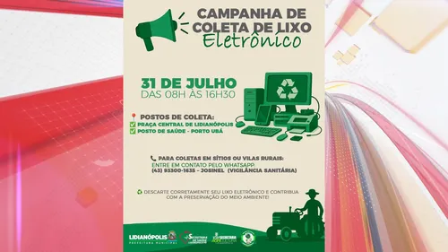 Para quem mora em sítios ou vilas rurais, haverá coleta específica