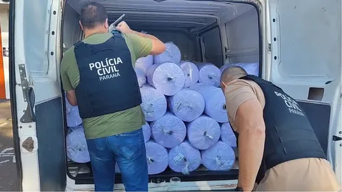 Polícia Civil de Apucarana recupera rolos de tecidos furtados