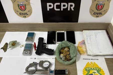 Polícia Civil e Polícia Militar prendem três por tráfico em Pitanga