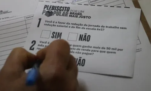 Plebiscito sobre o fim da jornada 6x1 e novo IR é feito em Apucarana