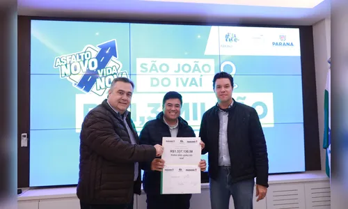 PR libera recursos para obras em São João do Ivaí e mais 13 cidades