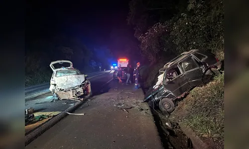 Colisão frontal deixa um morto e 3 em estado grave no norte do Paraná