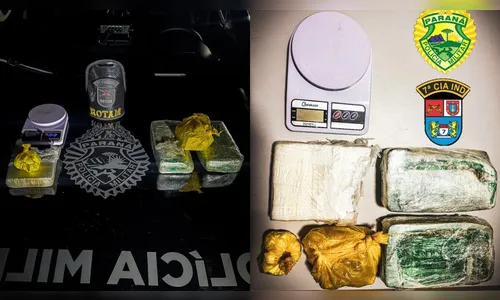 Suspeito é preso com quase 3 kg de drogas em Arapongas