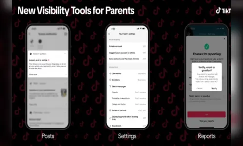 TikTok irá notificar os pais sobre publicações de filhos adolescentes
