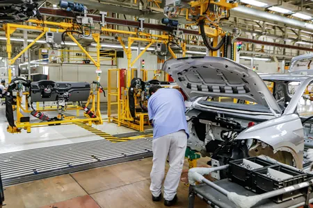 São José dos Pinhais, 21 de março de 2024 - Montadora de automóveis Volkswagen, em São José dos Pinhais, Região Metropolitana de Curitiba (RMC).
