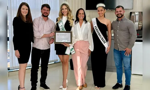 Cita recebe representantes de Arapongas no Miss Paraná 2025