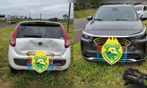 Motorista de 83 anos fica ferido após colisão na PR-444