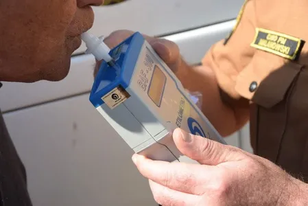 Teste do bafômetro apontou 0,54 miligrama de álcool por litro de ar expelido