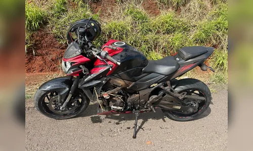 Homem fica ferido após perder controle da moto na BR-376 em Apucarana