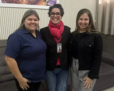 Vereadora e procuradora Eliana Rocha e a procuradora-adjunta Denise Canesin receberam Dayene Gatto Altoé, da AMS