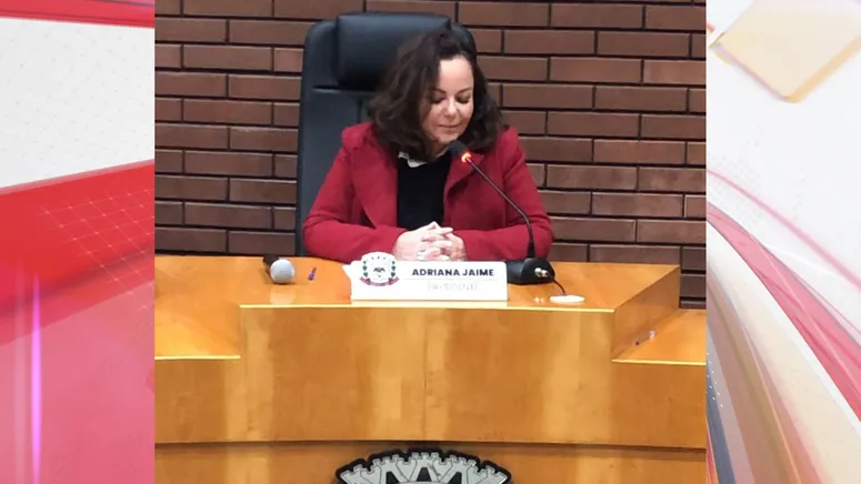 Presidente da Câmara, Adriana Jaime (MDB)