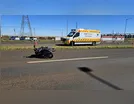 Motociclista fica ferido após queda na BR-369 em Arapongas