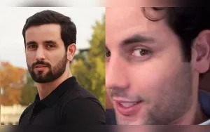 Ex-BBB Matteus Amaral mostra como ficou seu nariz após plástica; veja